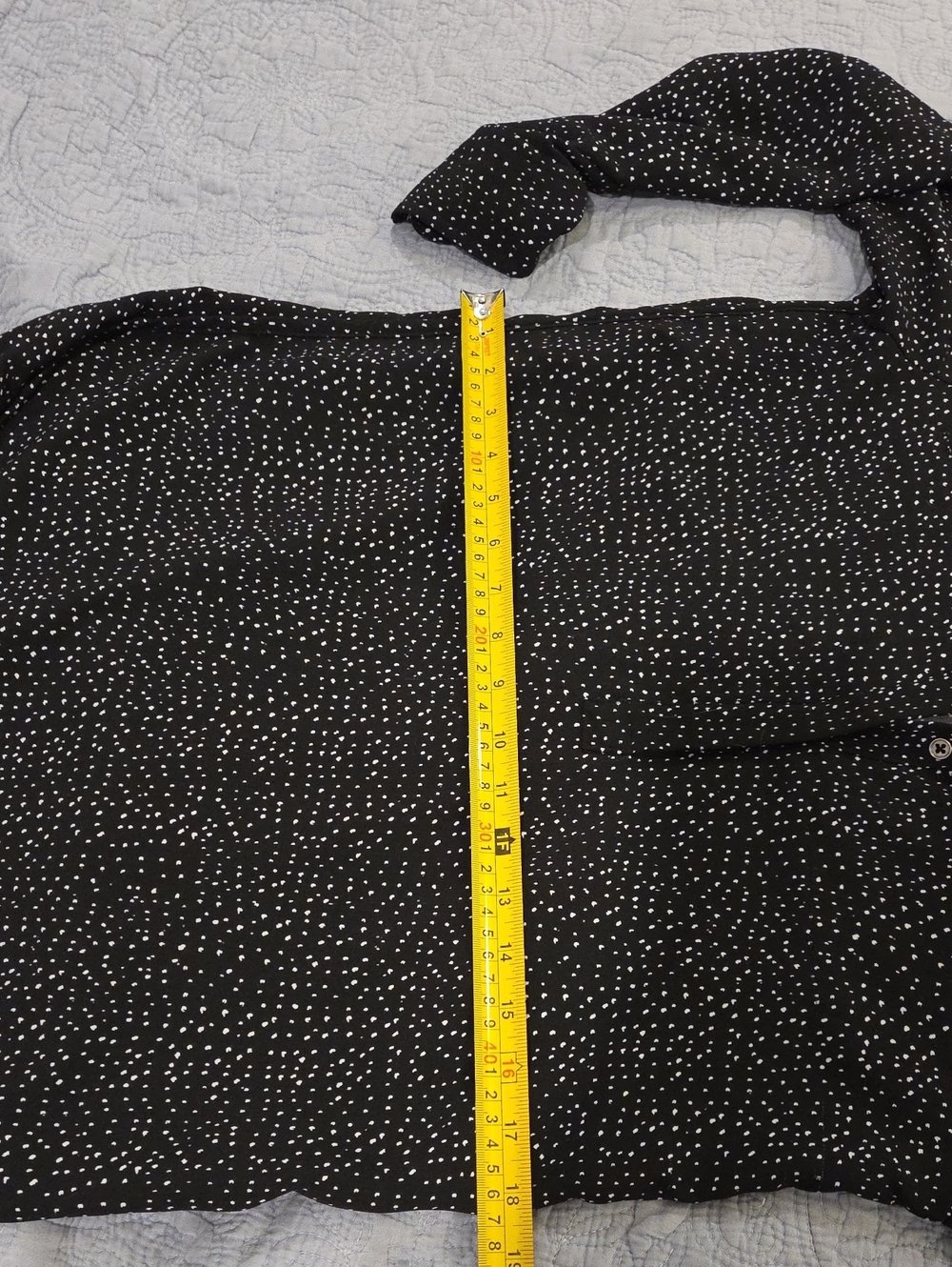 Dalia Black Long Sleeve Polka Dot Tunic Dress Size S! - Picture 7 of 8
